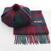 Tam and Scarf Set, Luxury Lambswool, Lindsay Tartan